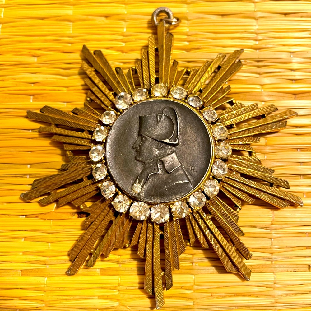 🌟 Antique sunburst medallion pendant